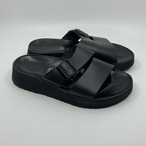 Birkenstock Shoes - Birkenstock Papillio Almina Platform Wedge Slip-on Slide Sandals